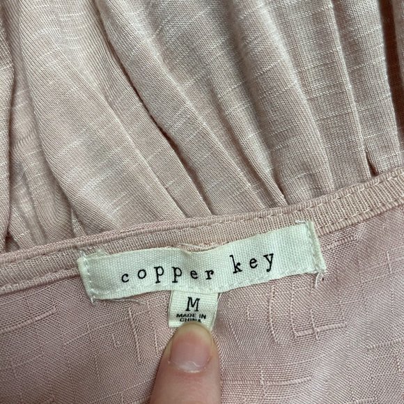 Copper Key Blush Pink Blouse - Picture 4 of 6